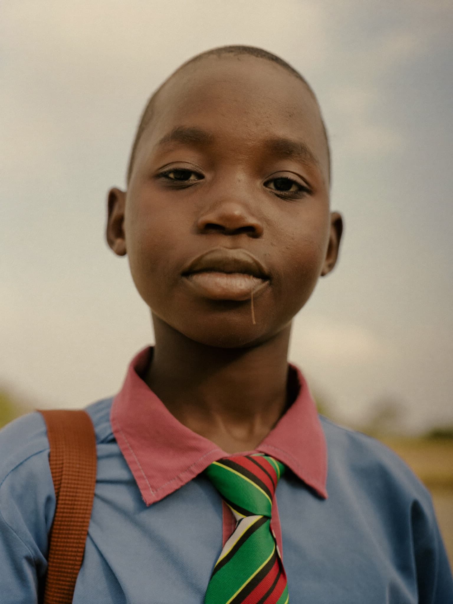 Portrait of a Ghanaian student looking ahead with hope